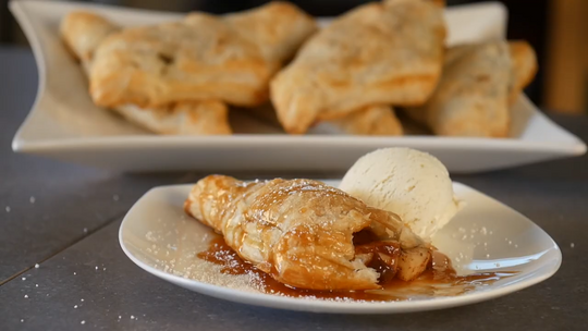 Salted Caramel Apple Turnovers