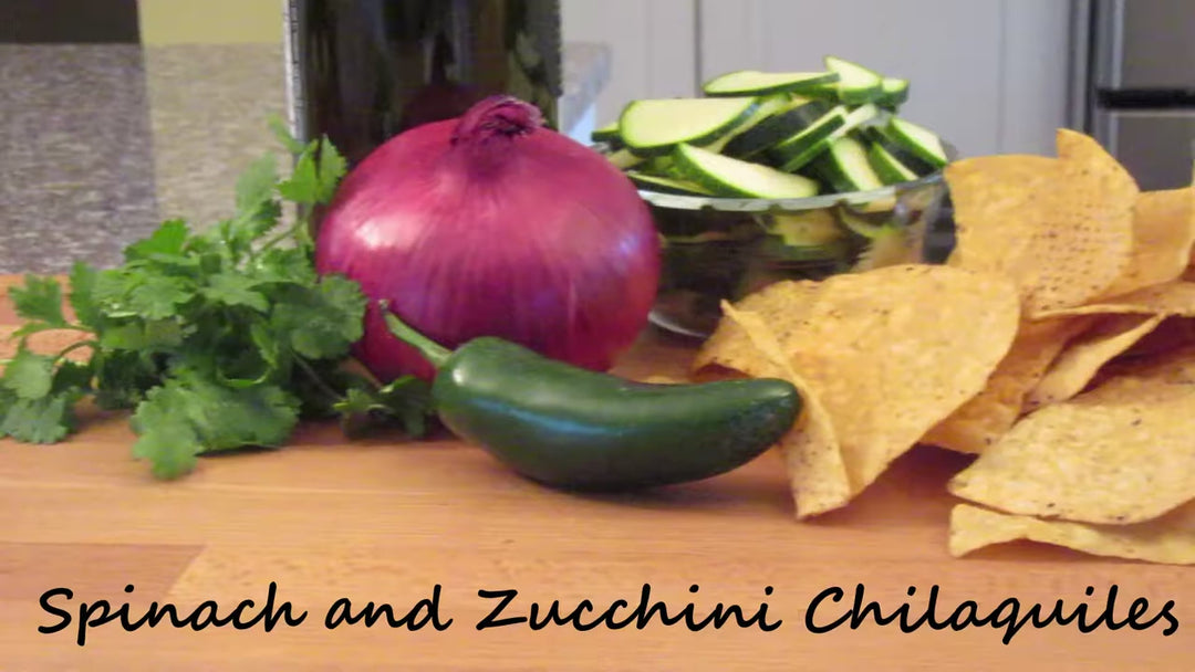 Zucchini and Spinach Chilaquiles
