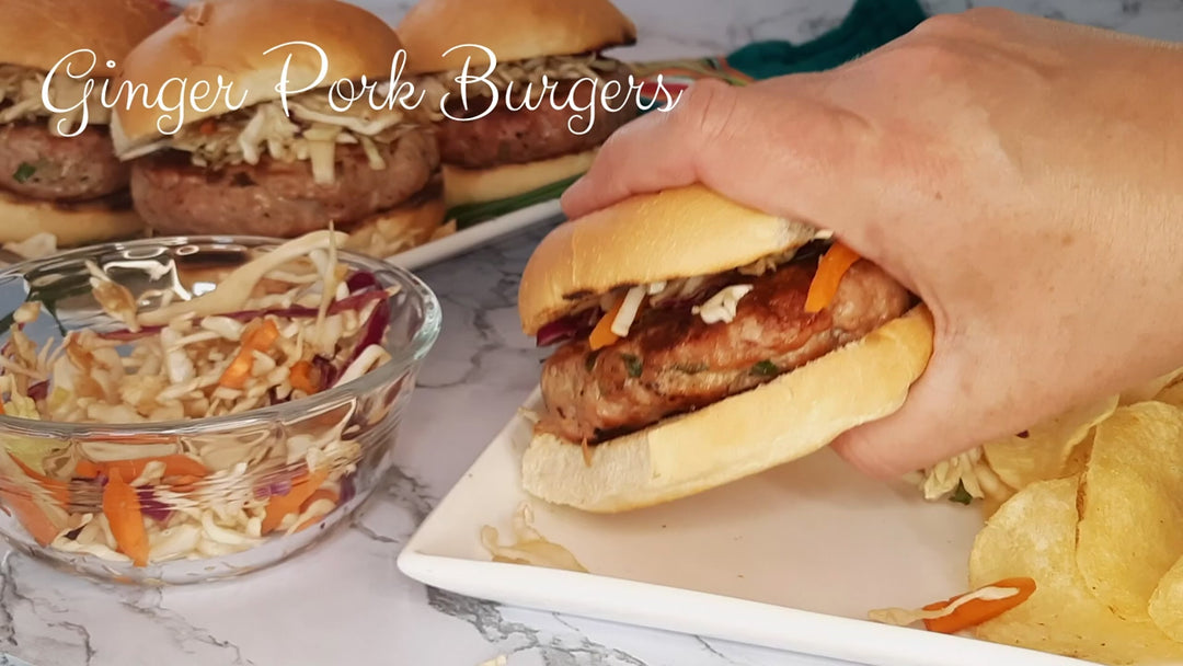 Ginger Pork Burgers