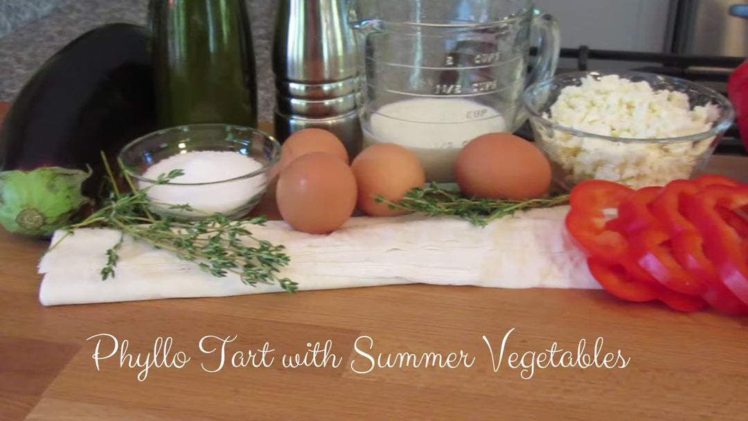 Phyllo Tart with Summer Vegetables