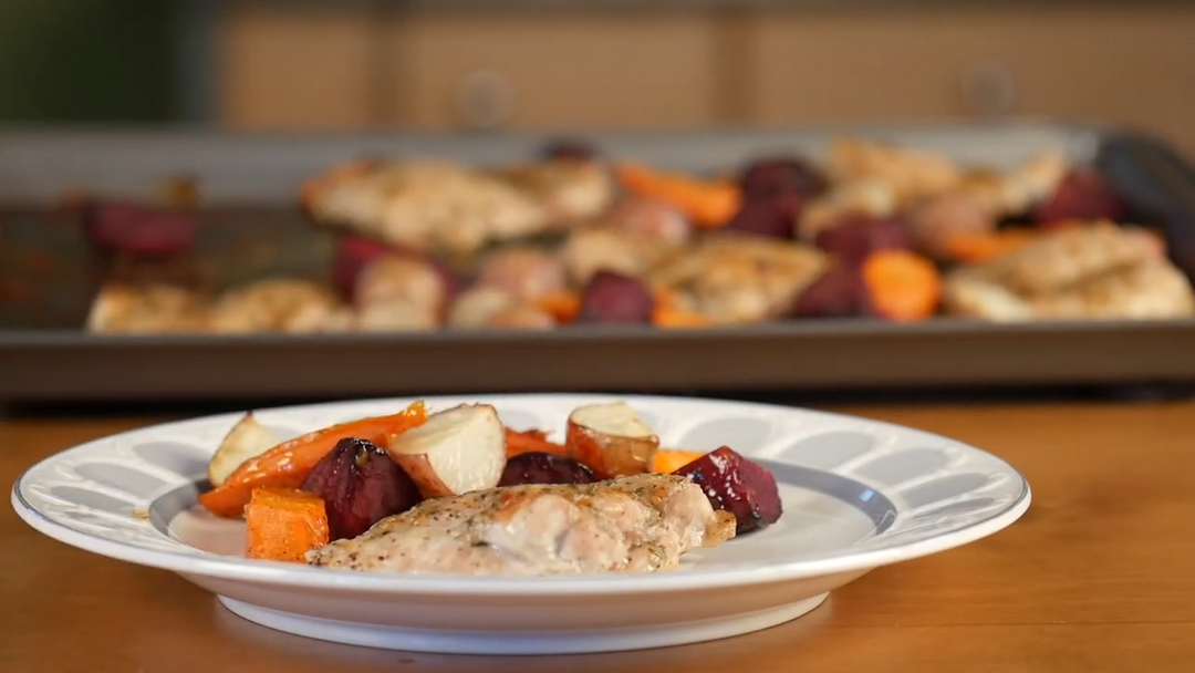 Boneless Ranch Chicken Thighs Sheet Pan