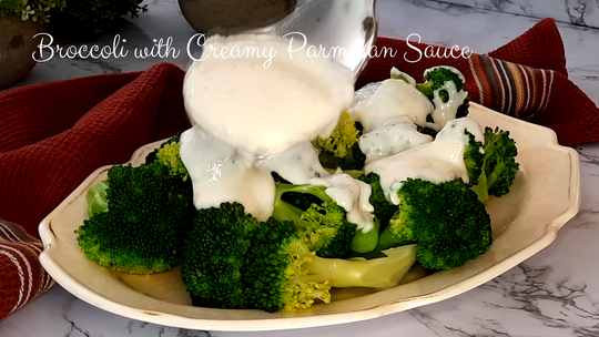 Broccoli with Parmesan Cheese Sauce