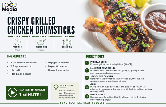 Crispy Grilled Chicken Drumsticks