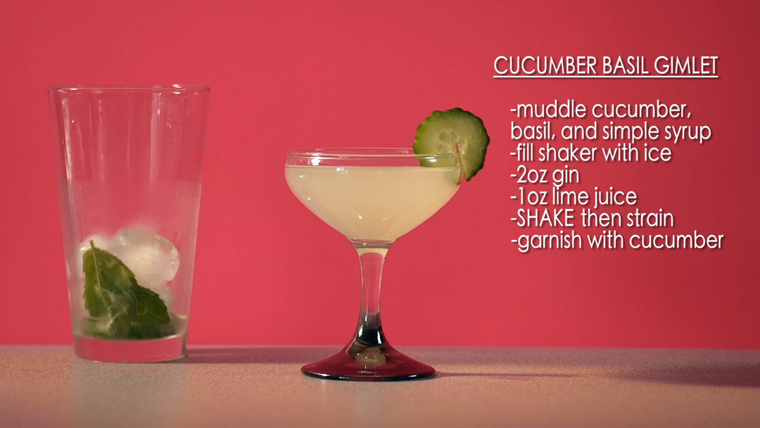 Cucumber Basil Gimlet