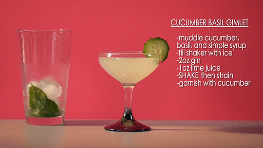 Cucumber Basil Gimlet
