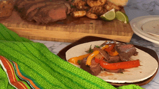 Steak and Shrimp Fajitas