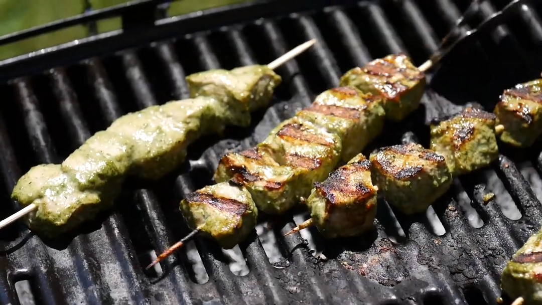 Grilled Jerk Pork Skewers