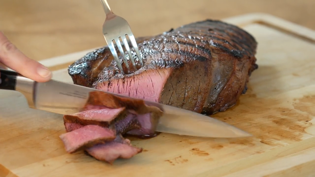 Grilled Top Round Roast