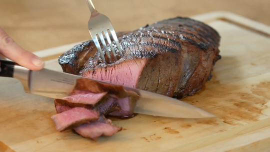 Grilled Top Round Roast