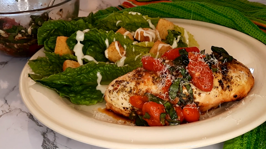 Grilled Chicken Parmesan
