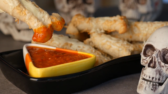 Halloween Pizza Breadstick Bones