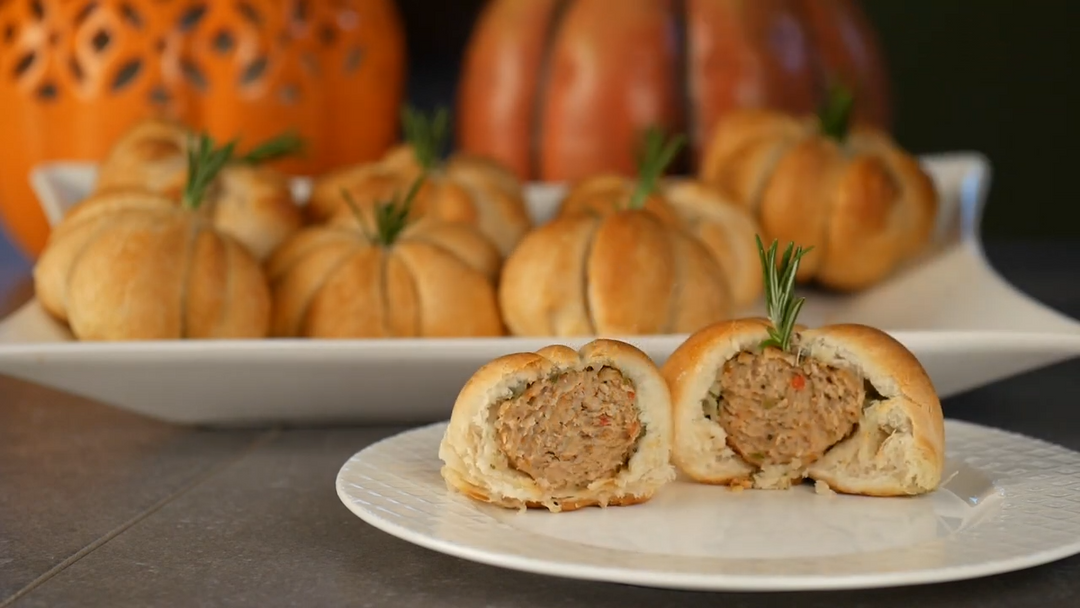 Halloween Pumpkin Meatballs
