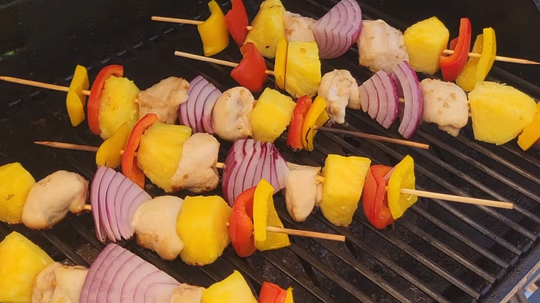 Hawaiian Chicken Pineapple Kabobs