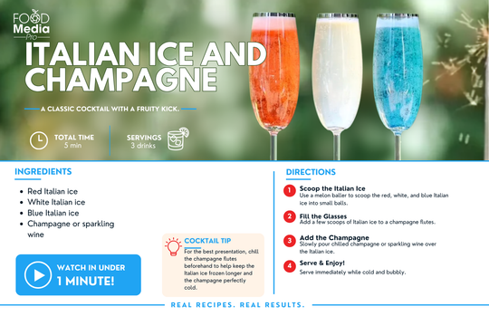Italian Ice and Champagne