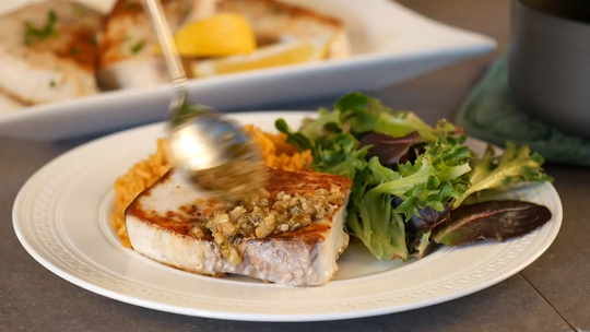 Lemon Garlic Swordfish