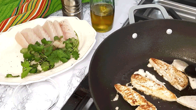 Mahi Mahi with Ginger Lime Dressing