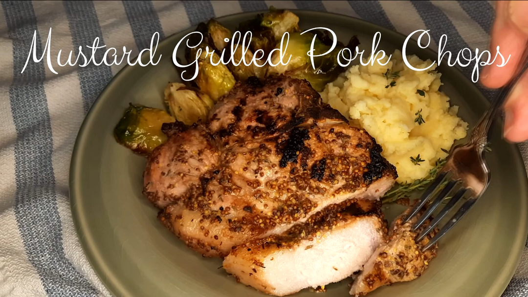 Mustard Grilled Pork Chops