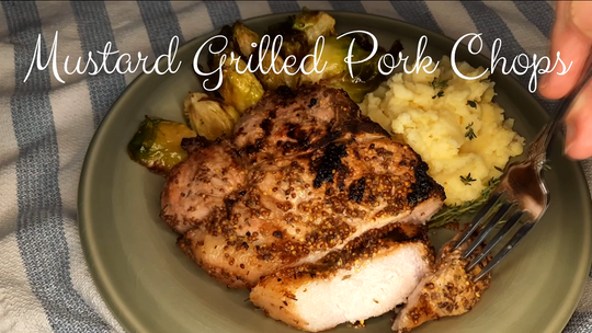 Mustard Grilled Pork Chops