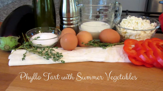 Phyllo Tart with Summer Vegetables