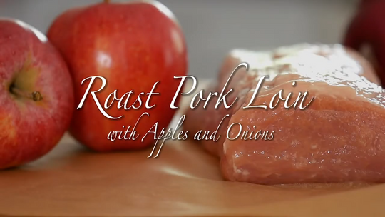 Roast Pork Loin with Apples and Onions