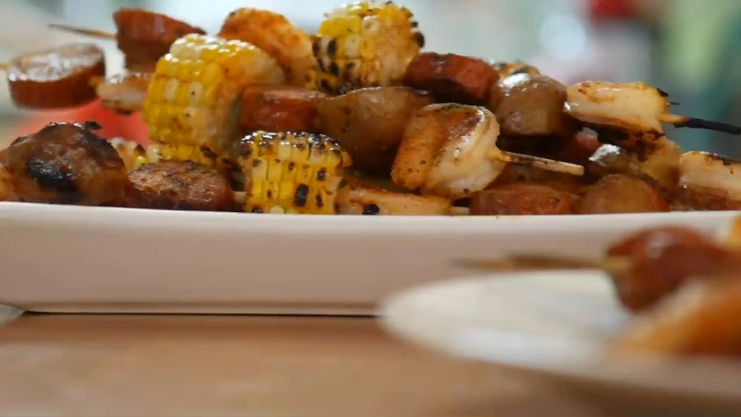 Shrimp Boil Skewers