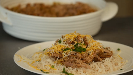 Slow Cooker Mexican Pork Over Rice