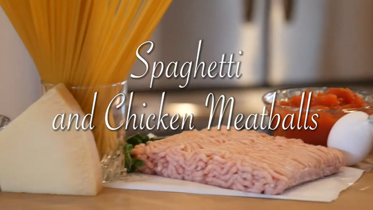 Spaghetti and Chicken Meatballs