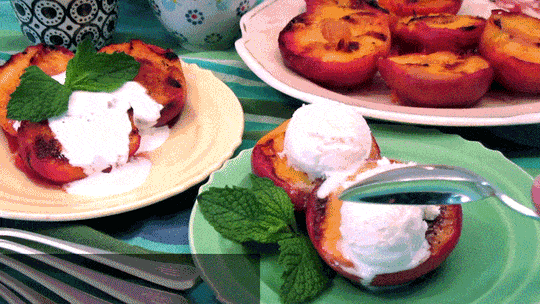 Grilled Peaches