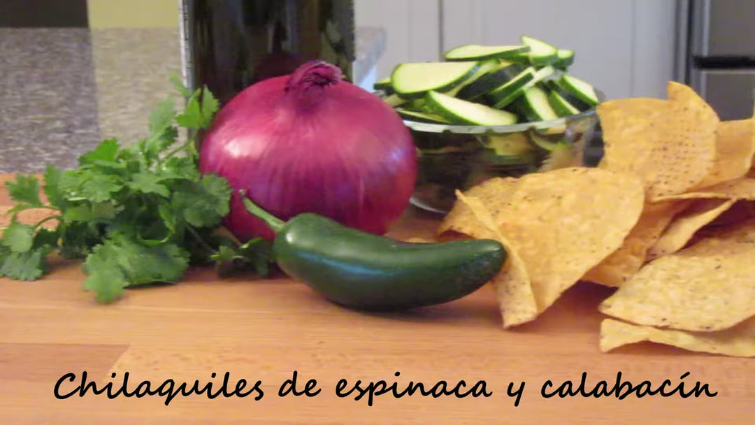 Zucchini and Spinach Chilaquiles