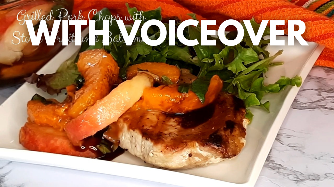 Grilled Pork Chops with Stone Fruit