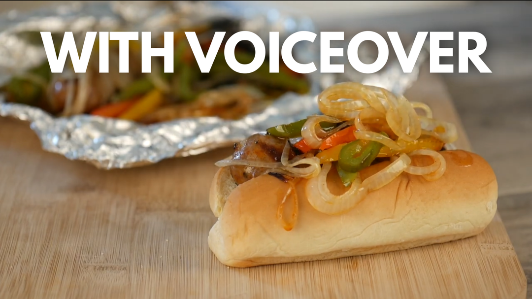 Foil Packet Sausage, Peppers, and Onions