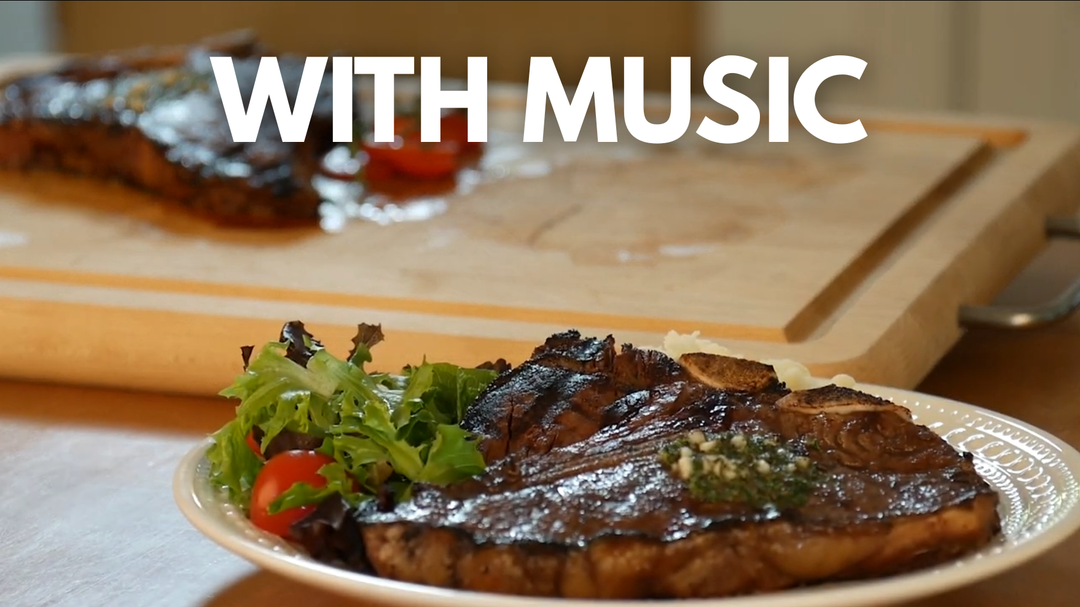 T-Bone Steaks with Herb Butter