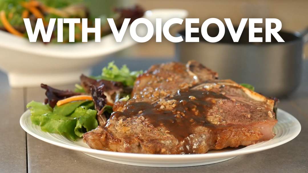 Caesar Porterhouse Steak with Stout Sauce