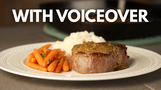 Beef Tenderloin with Herb Butter Sauce