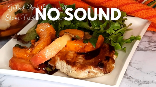 Grilled Pork Chops with Stone Fruit