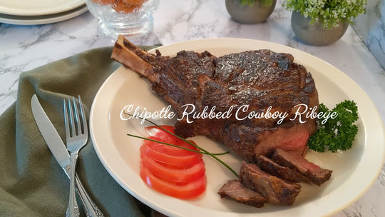 Chipotle Rubbed Cowboy Ribeye Steak