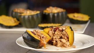 Ground Turkey Stuffed Acorn Squash