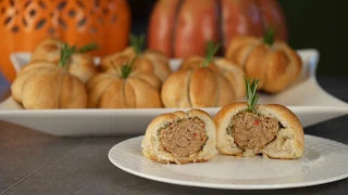 Halloween Pumpkin Meatballs