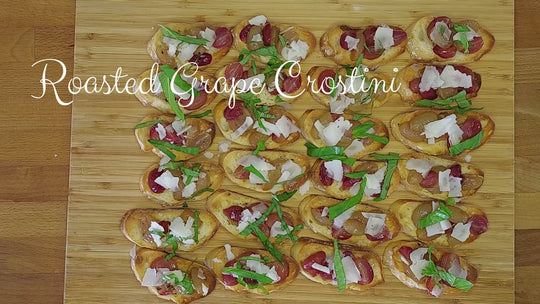 Roasted Grape Crostini