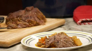 Beef Shoulder Roast with Vegetables and Beer