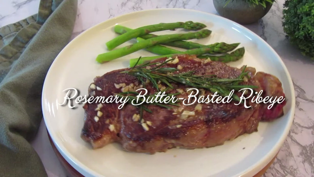 Rosemary Butter Basted Ribeye Steak