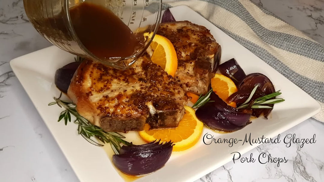 Orange Mustard Pork Chops