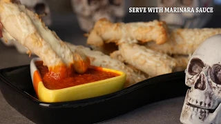 Halloween Pizza Breadstick Bones