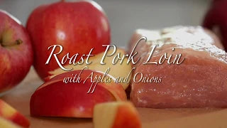 Roast Pork Loin with Apples and Onions