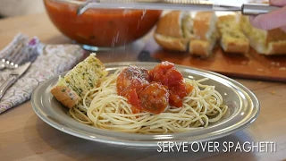 Spaghetti and Chicken Meatballs