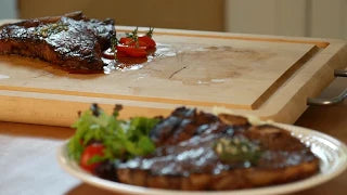 T-Bone Steaks with Herb Butter