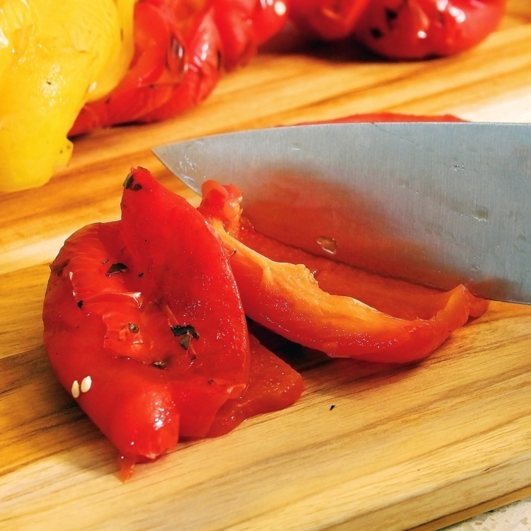 Sliced Grilled Red and Yellow Peppers 5271