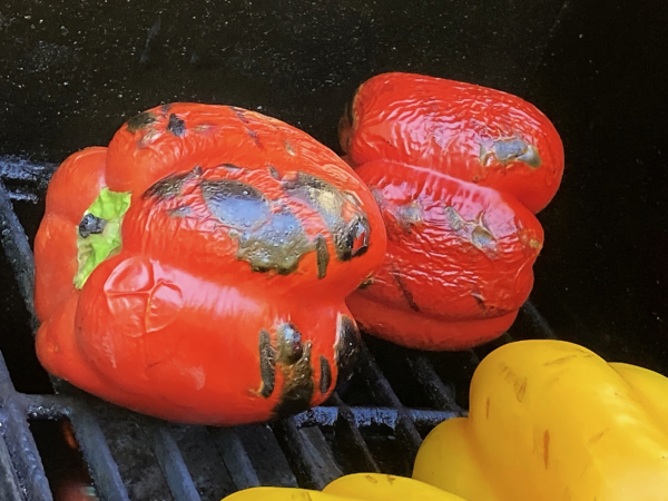 Grilled Red and Yellow Peppers 8505