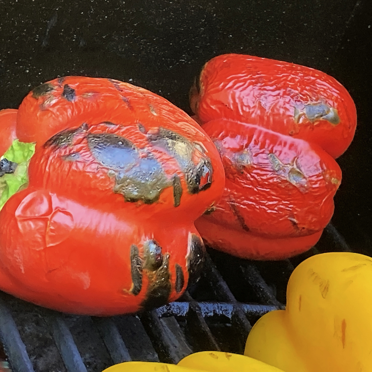 Grilled Red and Yellow Peppers 8505