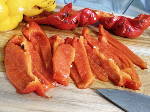 Sliced Grilled Red and Yellow Peppers 8551